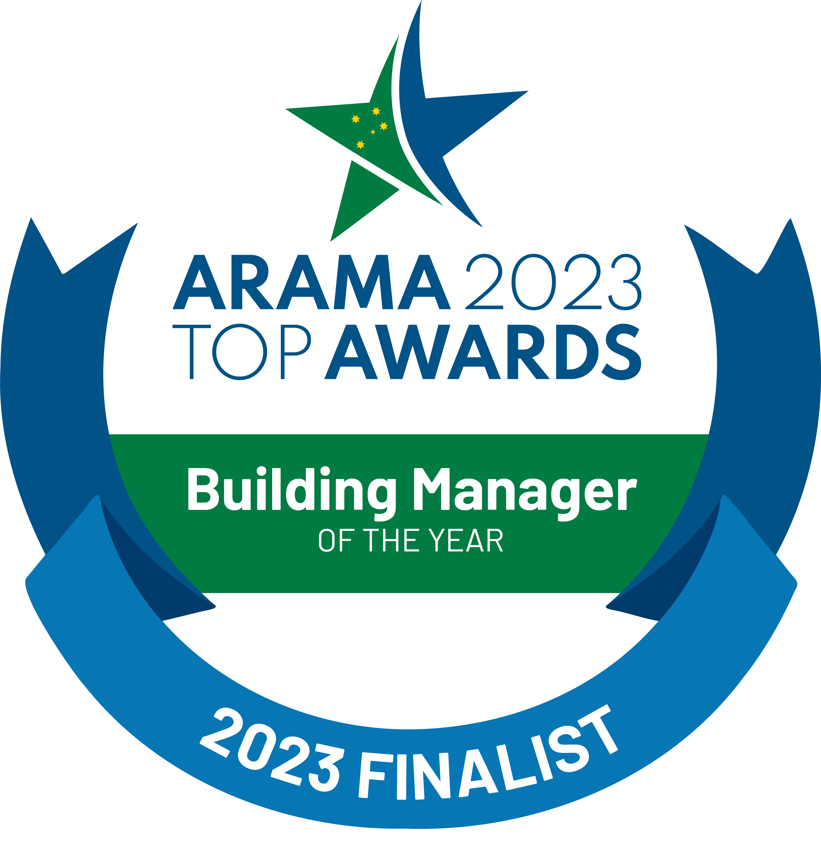 ARAMA TOP Awards Emblem Design 2023 V3 FINALIST Building Manager